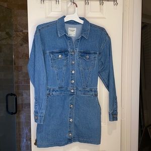 Denim Shirt Dress - Abercrombie Size XS